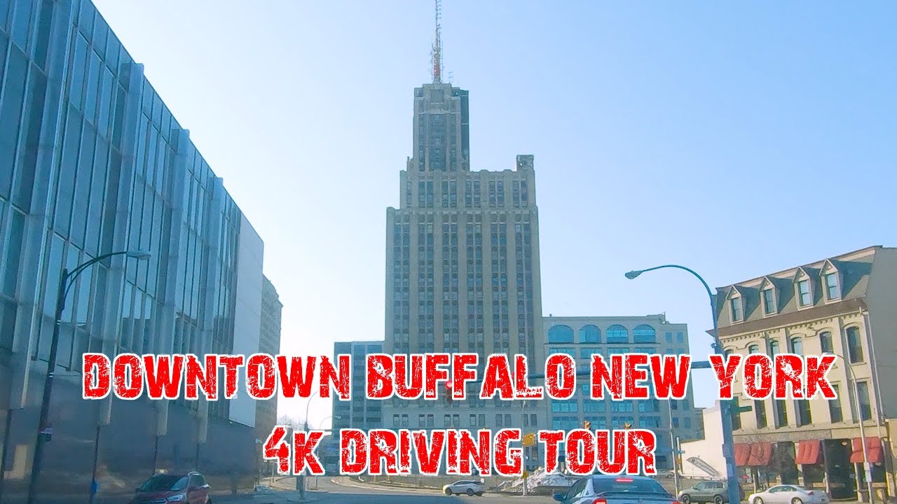 Upstate New York&rsquo;s Largest City: Downtown Buffalo, New York 4K.