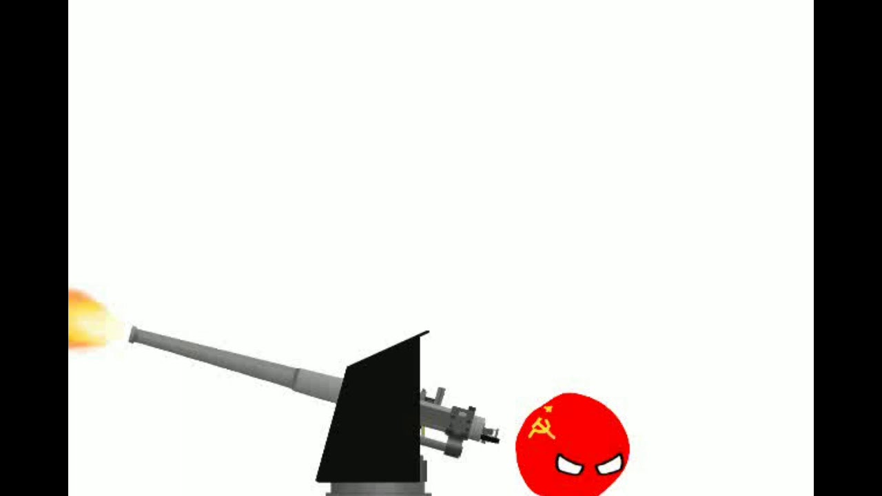 Артиллерийский обстрел. CountryBalls.