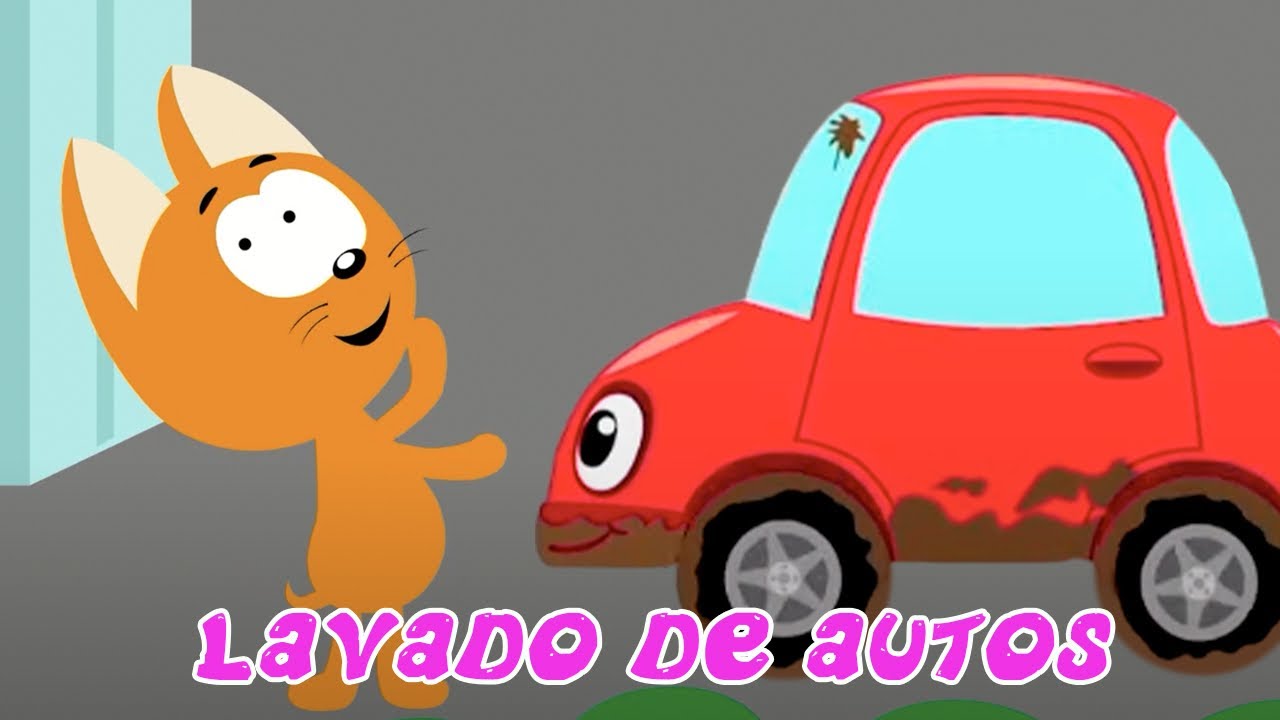 EL GATITO KOTÉ 🚌 LAVADO DE AUTOS 🚓 🚑 Canción de dibujos animados