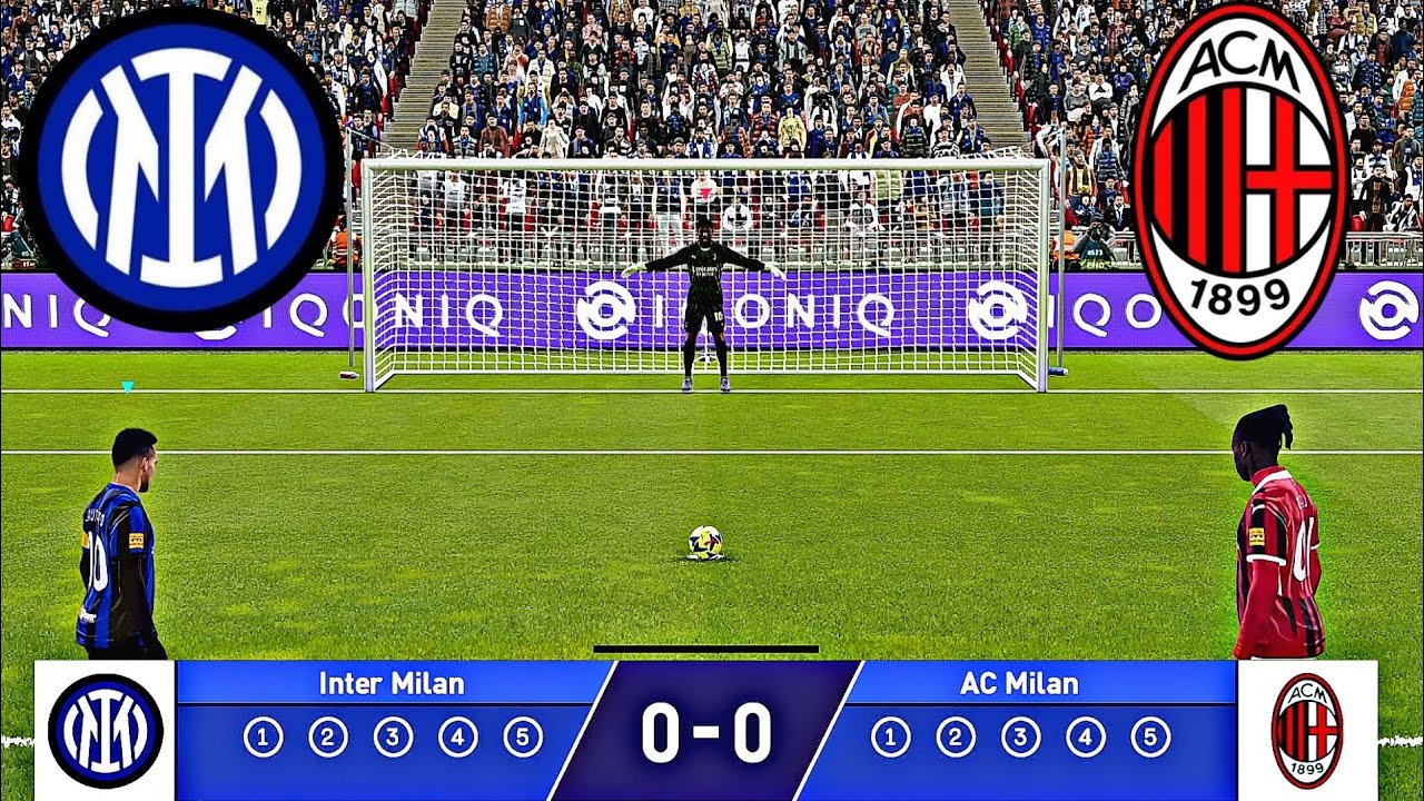 INTER VS AC MILAN FULL PENALTY SHOOTOUT | INT VS MIL HIGHLIGHTS
