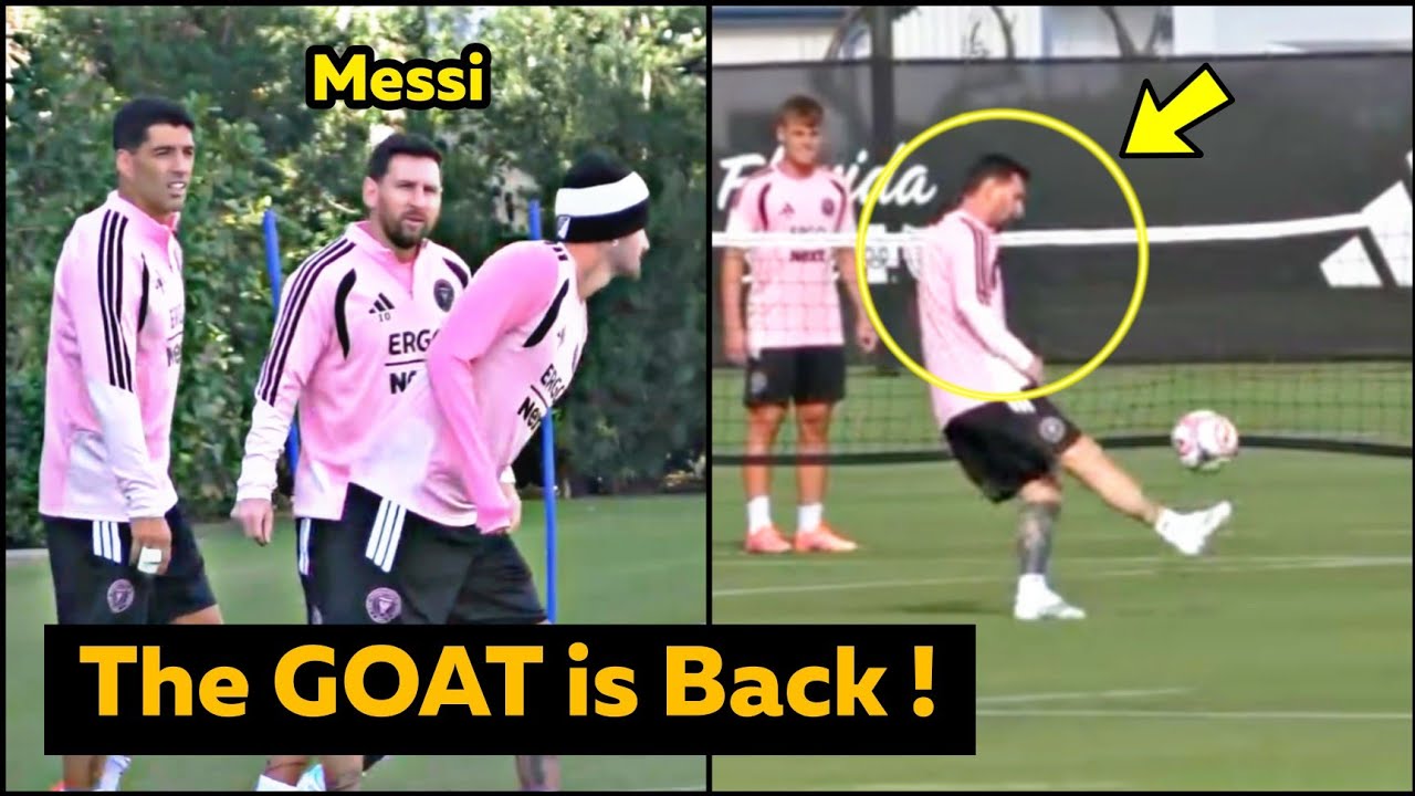 Lionel Messi returns to Inter Miami training with Suarez and De Paul for 2026 season