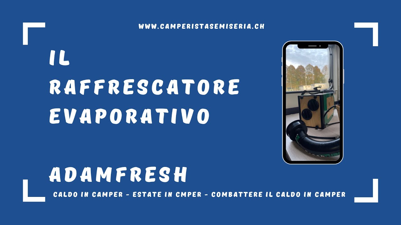 Adamfresh il raffrescatore portatile van e camper | Accessori camper | raffrescatore evaporativo