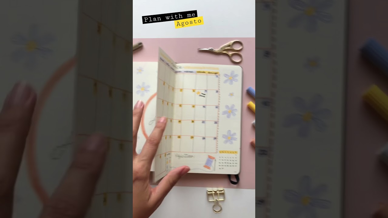 Plan with me- Bullet Journal Agosto