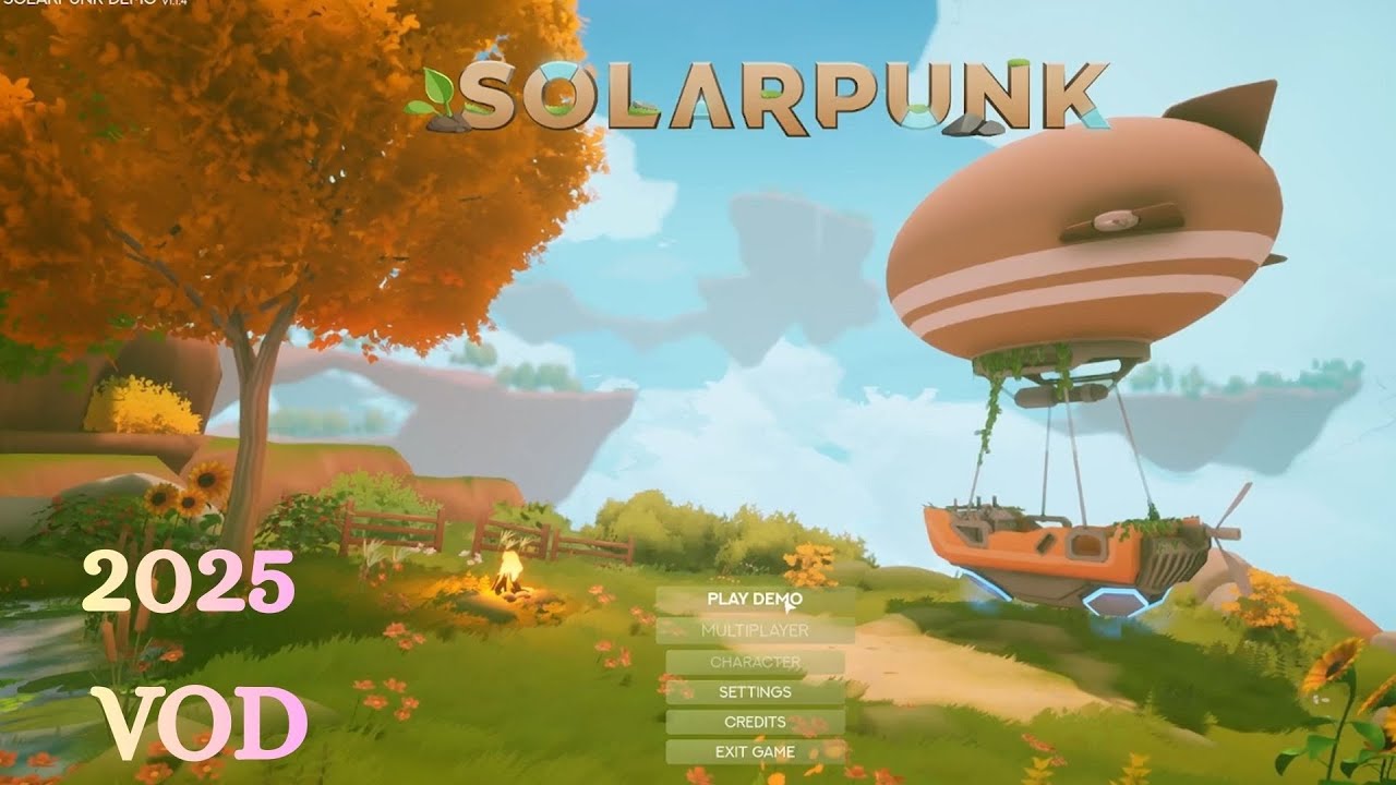 idn’t Expect to Love This Cute Sky Farming Game (Solarpunk Demo) - Raw/unedited May VOD