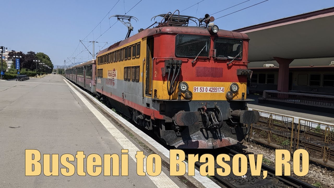 BUȘTENI TO BRAȘOV, RO; TRAIN RIDE ON REGIO CĂLĂTORI IN ROMANIA