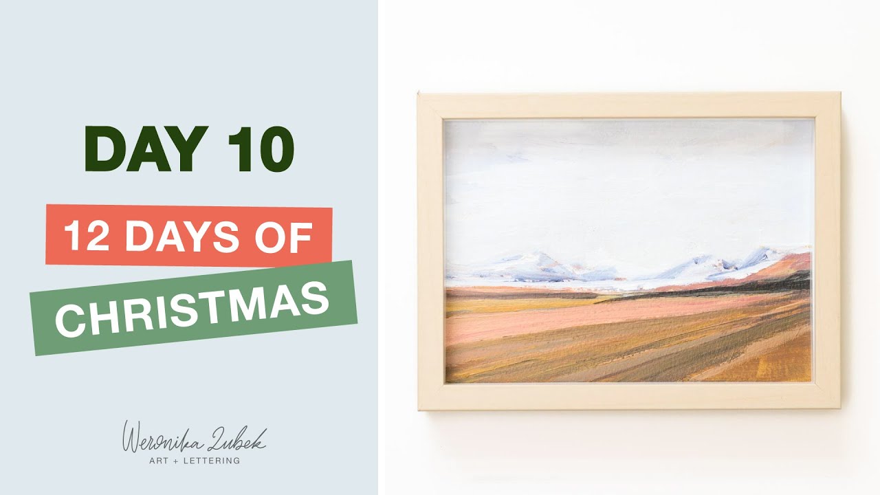 painting a small abstract landscape