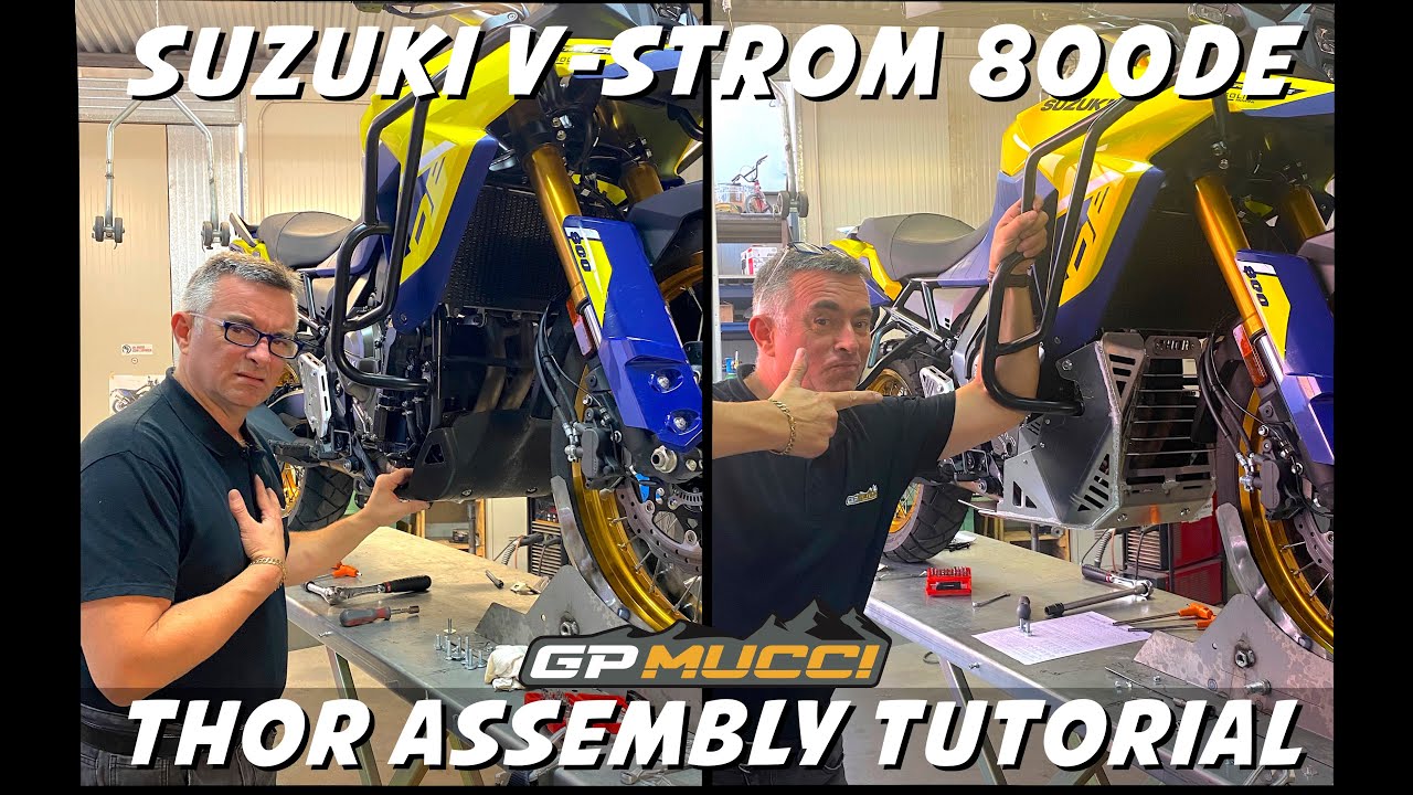 Suzuki V-Strom 800DE: GpMucci Thor skid plate assembly tutorial