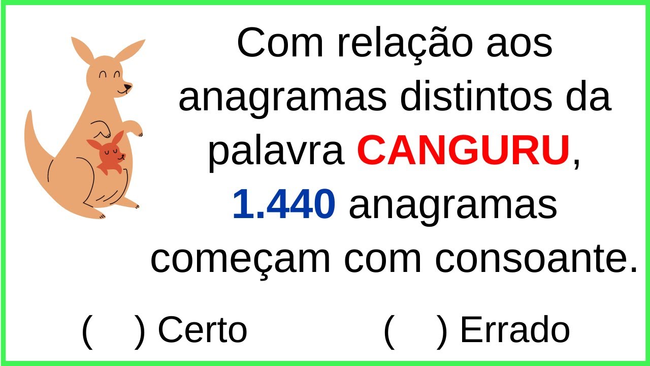 🔥 Essa quest&atilde;o de ANAGRAMA caiu em CONCURSO P&Uacute;BLICO | MATEM&Aacute;TICA B&Aacute;SICA