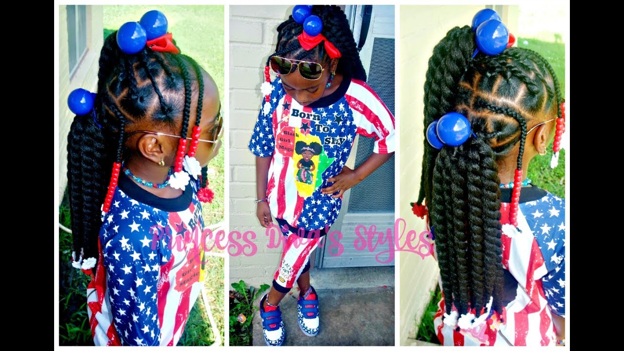 Little Girls Natural Hair | Easy Crochet Hairstyle | Protective Styling