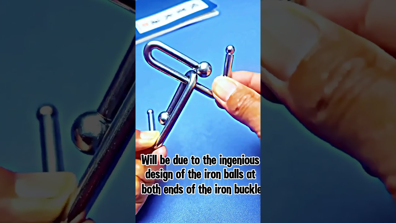 Metal Hook Puzzle  Two Hooks, One Clever Solution #iqtest #brainlearning #tips