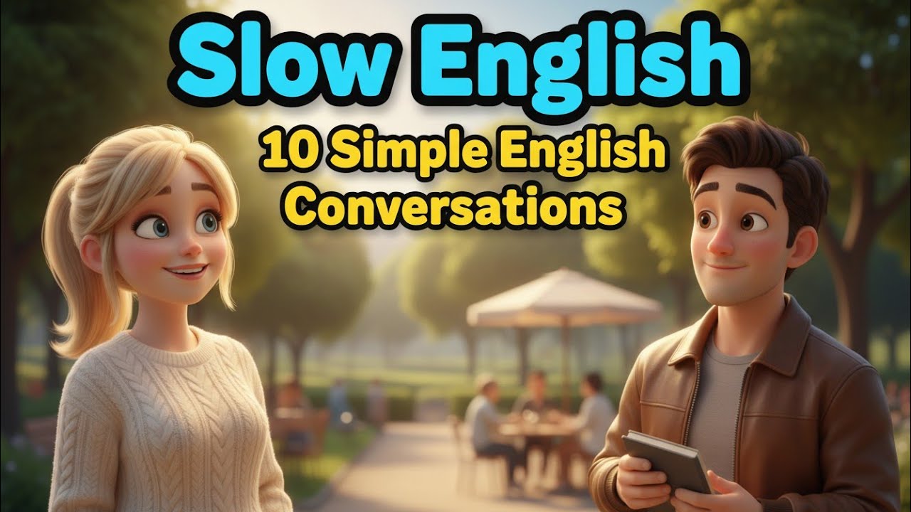 10 Simple English Conversations for Beginners  Slow Daily Speaking Practice