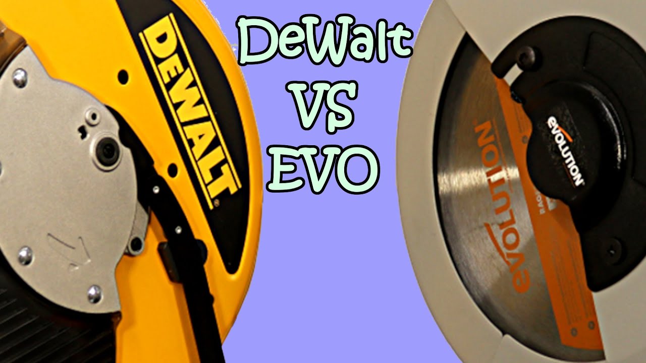 Evolution Rage2 vs DeWalt DW872 for cutting aluminum