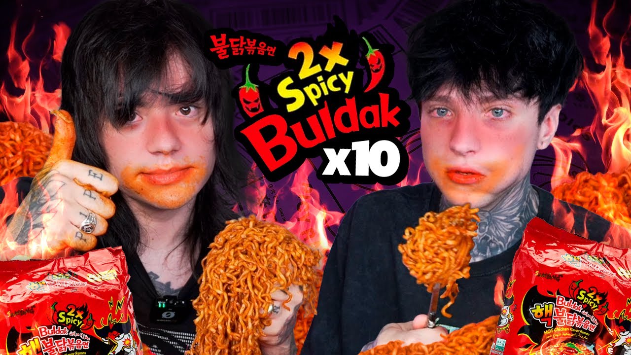COMEMOS 10 KILOS DEL RAMEN MÁS PICANTE DEL MUNDO X2