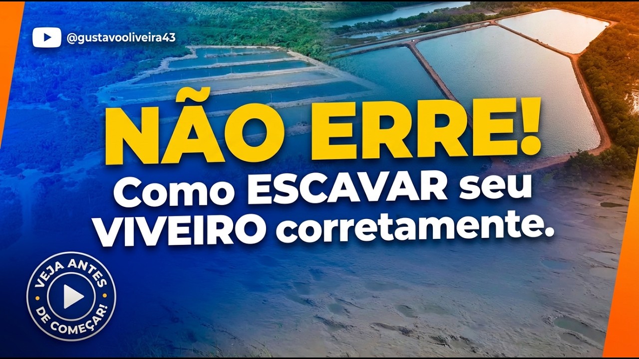 PISCICULTURA 497: Cuidado para não errar na hora de escavar seu viveiro.
