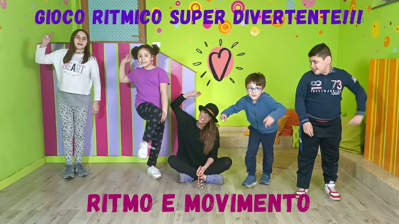 Gioco ritmico con bastoncini per i bambini della scuola dell'infanzia e primaria - RITMO E MOVIMENTO
