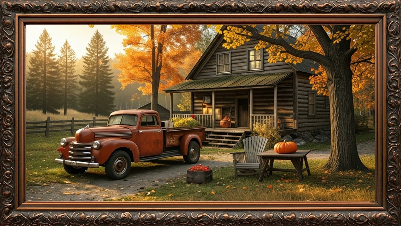 Vintage Classic Car TV Frame | Timeless Retro Wall Art for Home Décor Display