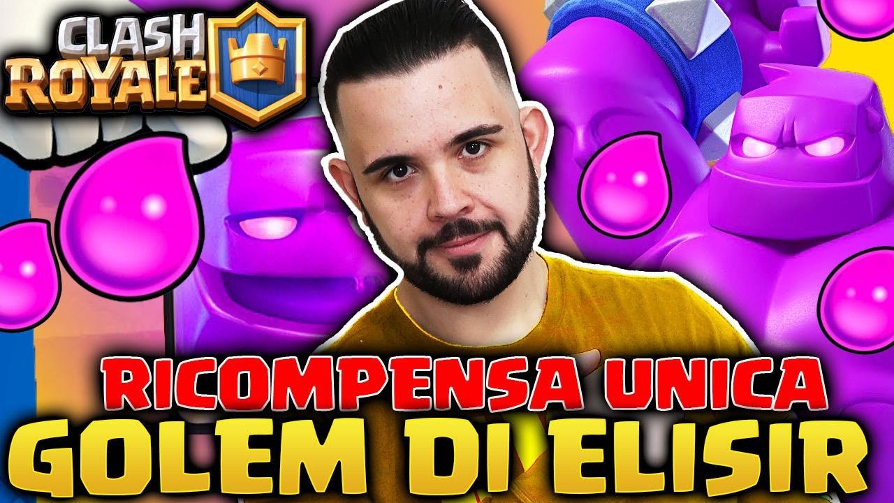 CLASH ROYALE: Ricompensa unica Golem di Elisir
