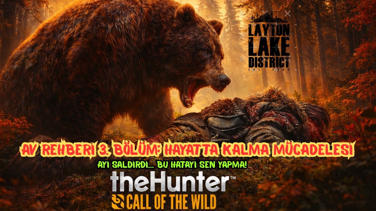 theHunter Call of the Wild Rehberi #3 – Ayı Saldırdı Zor Kurtuldum...