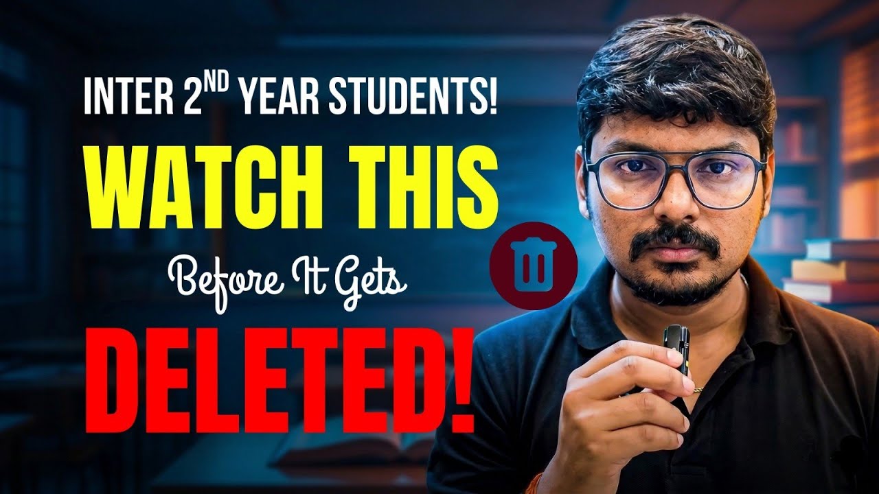 Watch This Before It Gets Deleted | Inter 2nd Year Students | IPE 2026 | PW Telugu