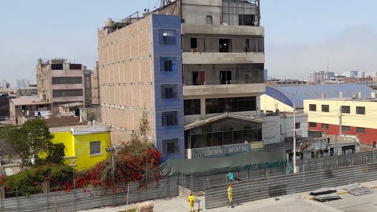 OBRAS LINEA 2 METRO DE LIMA -ESTACION CANGALLO(PARTE 117)