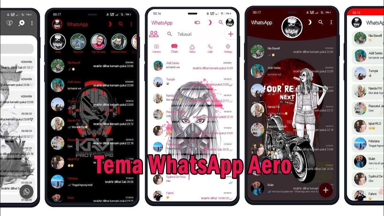 ✅BAGI BAGI TEMA WHATSAPP AERO TAMPILAN AUTO KEREN 2022