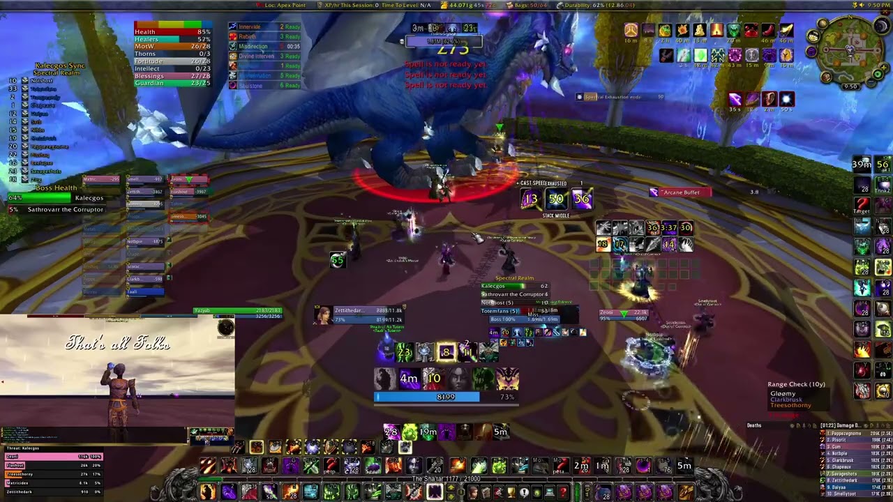 WoW TBC Classic Sunwell Plateu Speedrun 47:32 - Warlock POV