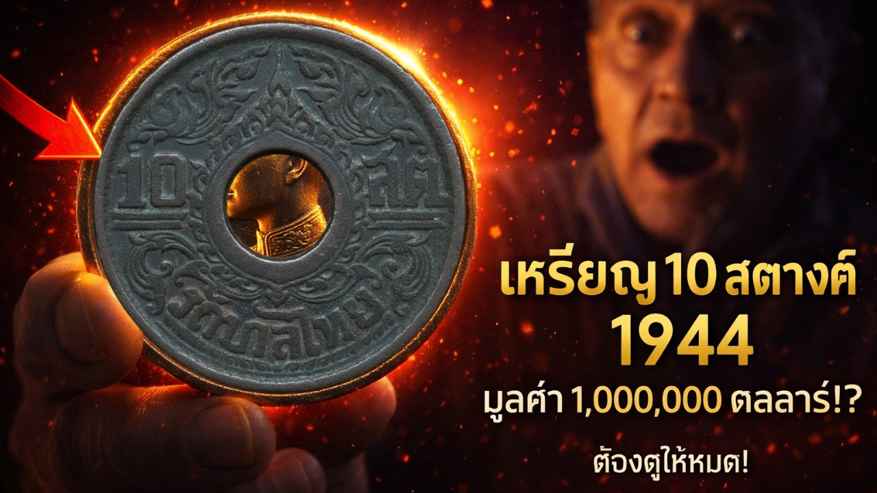เหรียญ 10 สตางค์ของไทย ปี 1944 มีมูลค่า 1,000,000 ดอลลาร์สหรัฐฯ? อะไรทำให้มันมีมูลค่ามหาศาล?