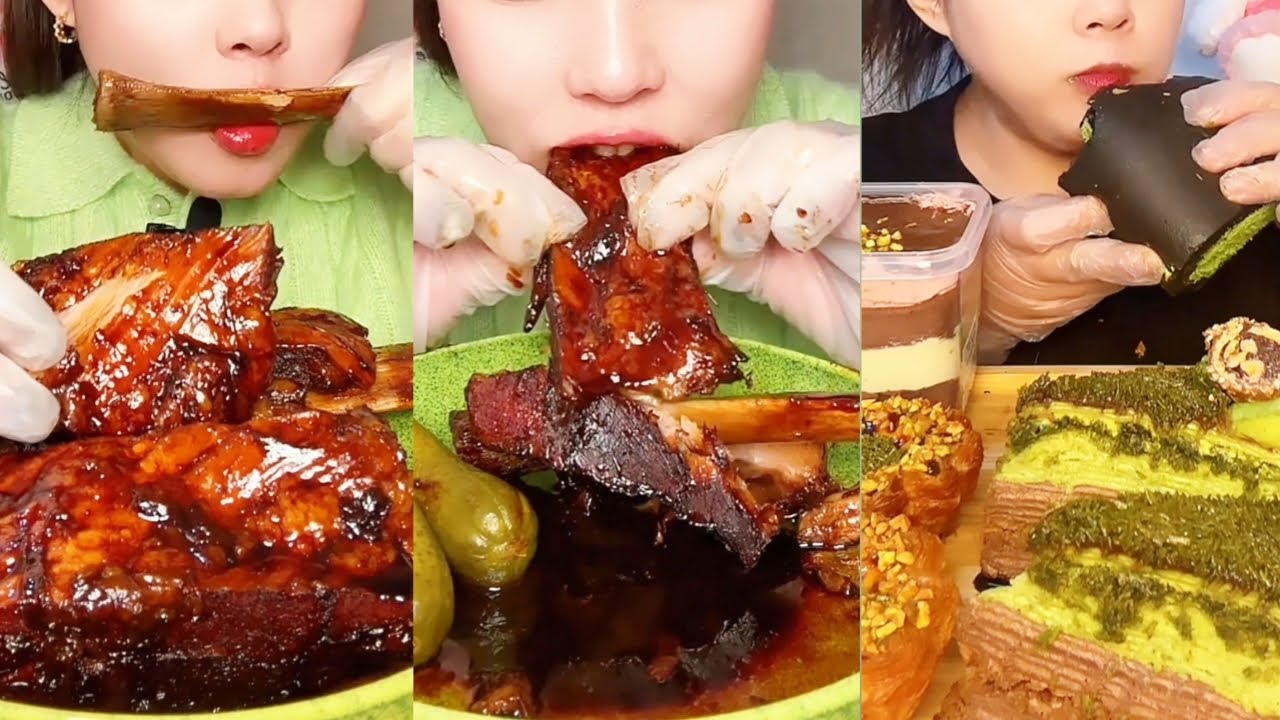 ,🎧 Chinese Mukbang ASMR  Soft Bites & Crunch Sounds!