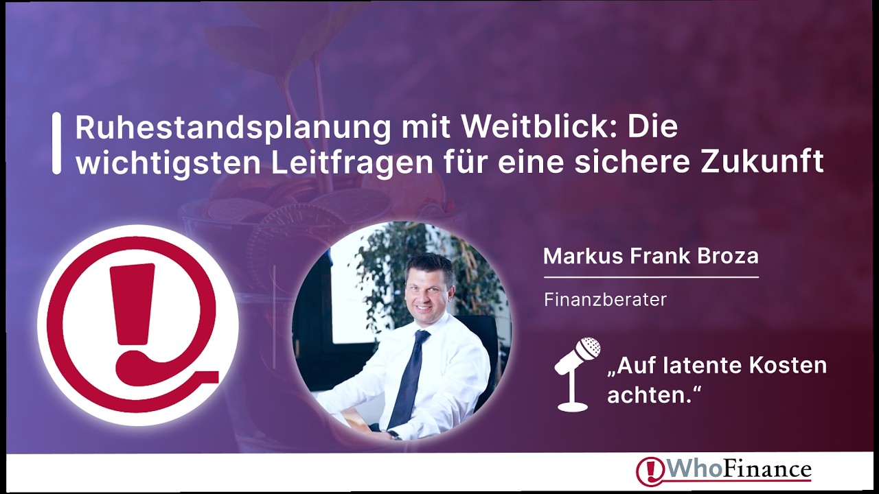 Ruhestandsplanung mit Weitblick: Die 5 Leitfragen für deine finanzielle Freiheit 🏦 | Experten-Talk