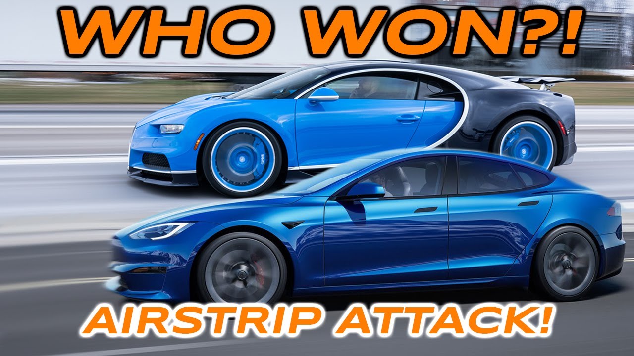 Bugatti Chiron против Tesla Plaid против McLaren Senna против Porsche Turbo S… Кто победит?