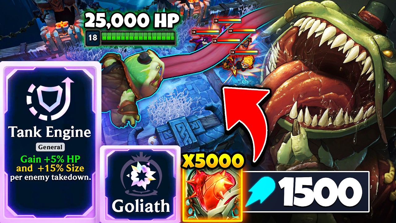 Tank Engine Goliath Kench God Roll: GLOBAL Q ONE-SHOT IN FOUNTAIN