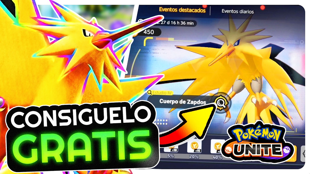 Get Zapdos for FREE in Pok&eacute;mon Unite! 🏆🔥