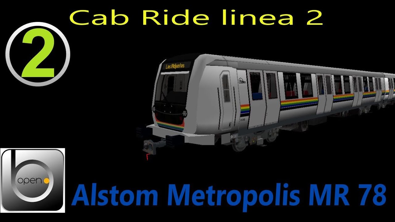 Metro de Caracas OpenBVE Cab Ride Alstom s9 renovado en l2 de la yaguara a Antímano