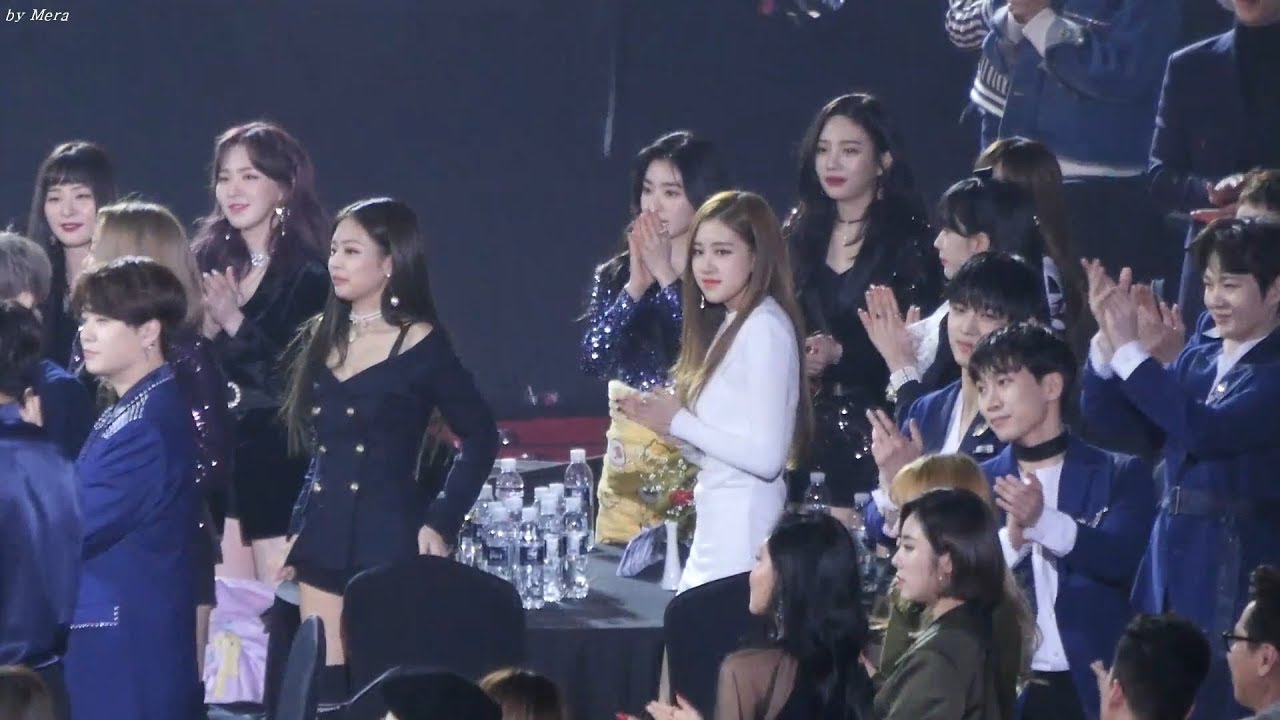 블랙핑크 (BLACKPINK),레드벨벳 (Red Velvet) BTS_대상축하 수상소감 리액션 Cam