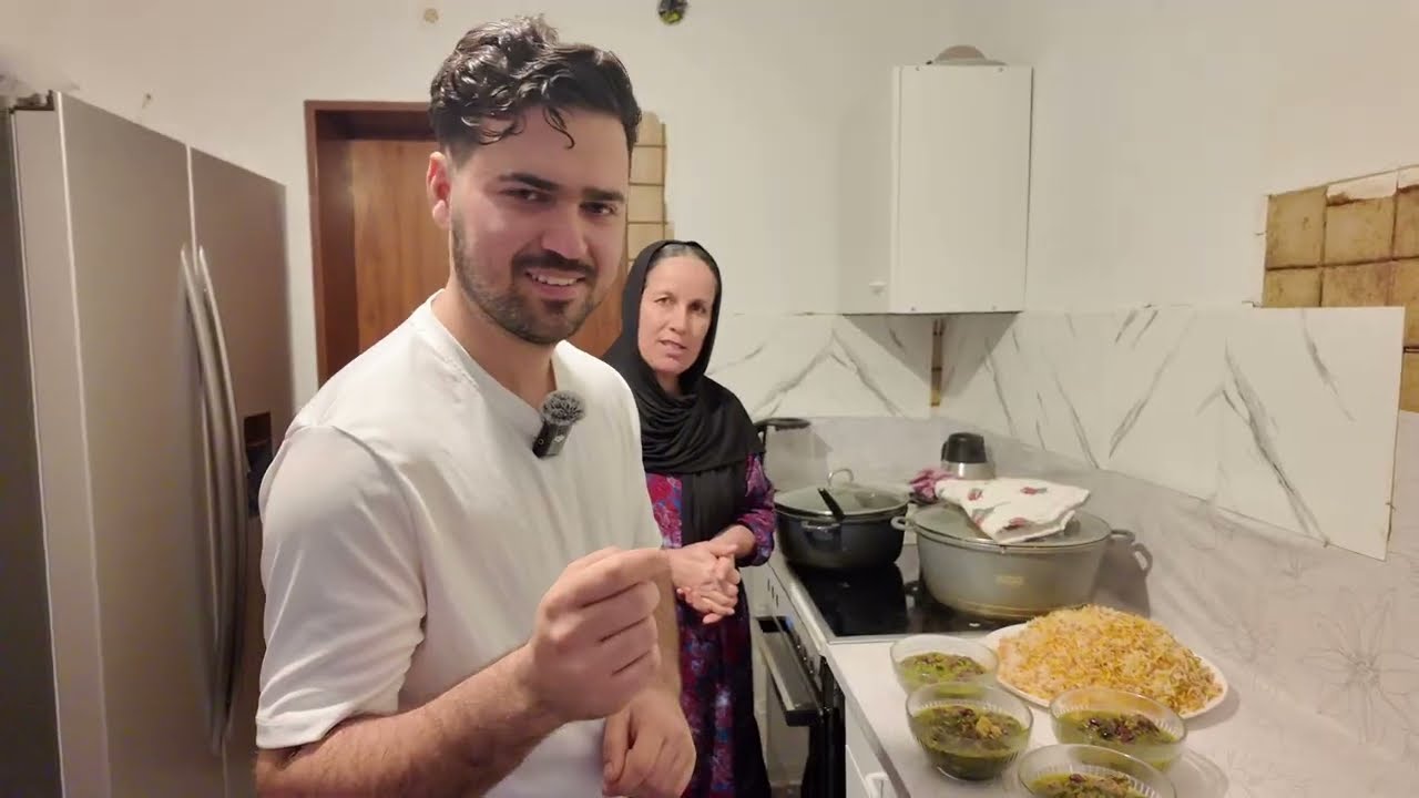 برنامه قورمه سبزی با برنج مزه دار دست بخت مادر جان