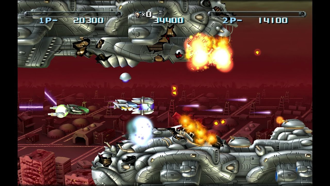 R-Type Dimensions: R-Type II 2 player 60fps