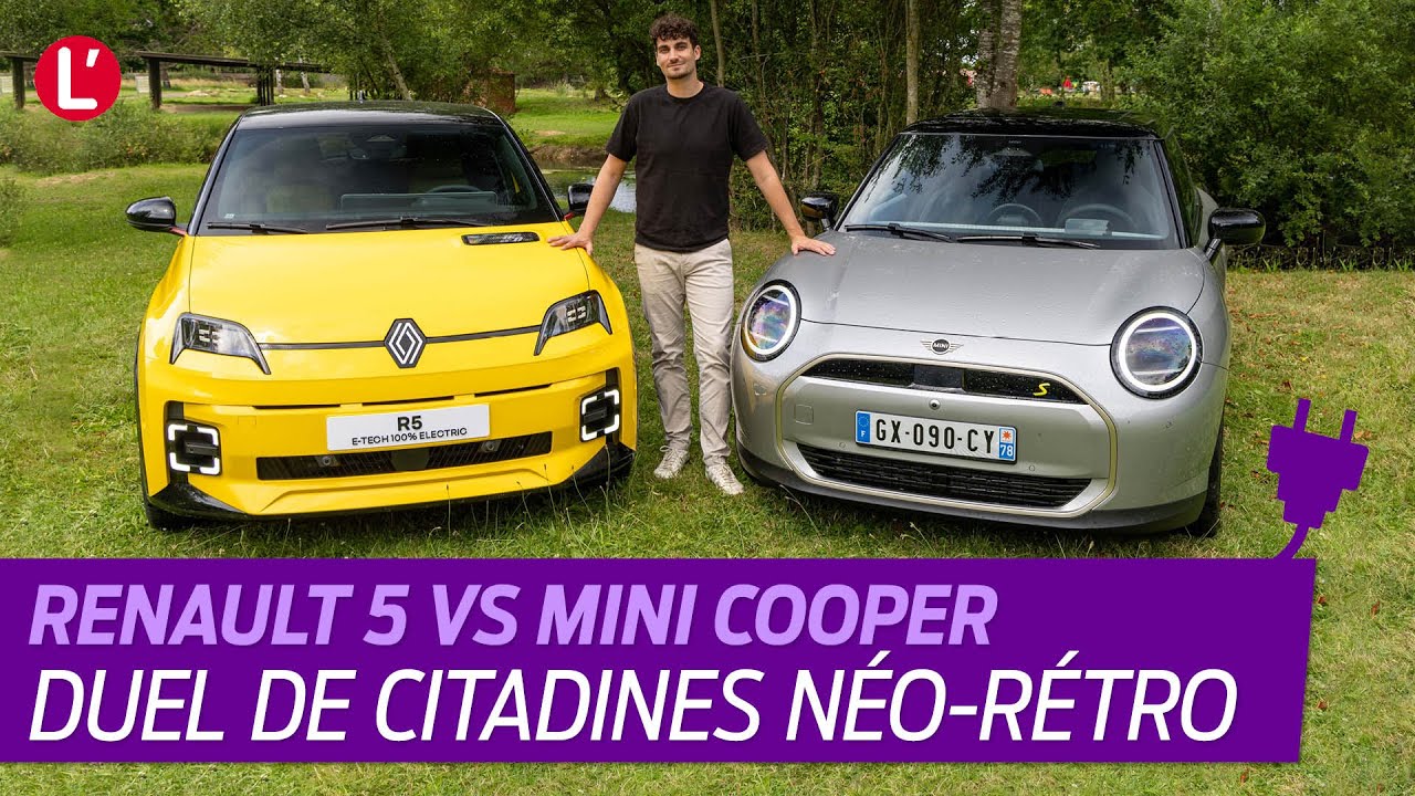 RENAULT 5 vs MINI Cooper : le MATCH des citadines &eacute;lectriques n&eacute;o-r&eacute;tro