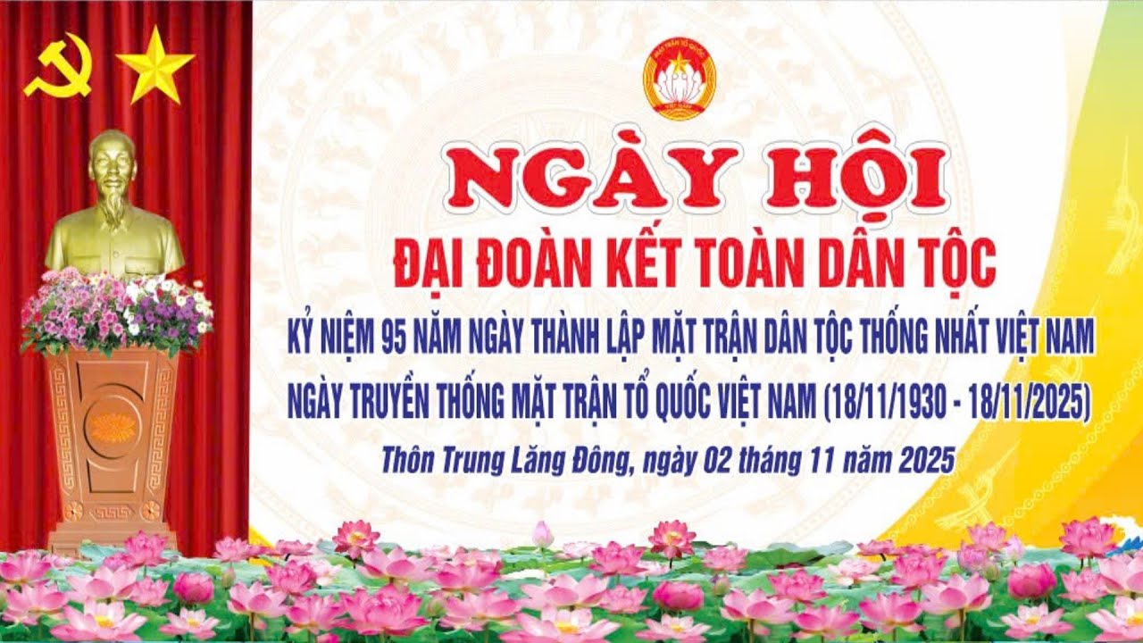 🛑 TRỰC TIẾP: NGÀY HỘI ĐẠI ĐOÀN KẾT TOÀN DÂN TỘC