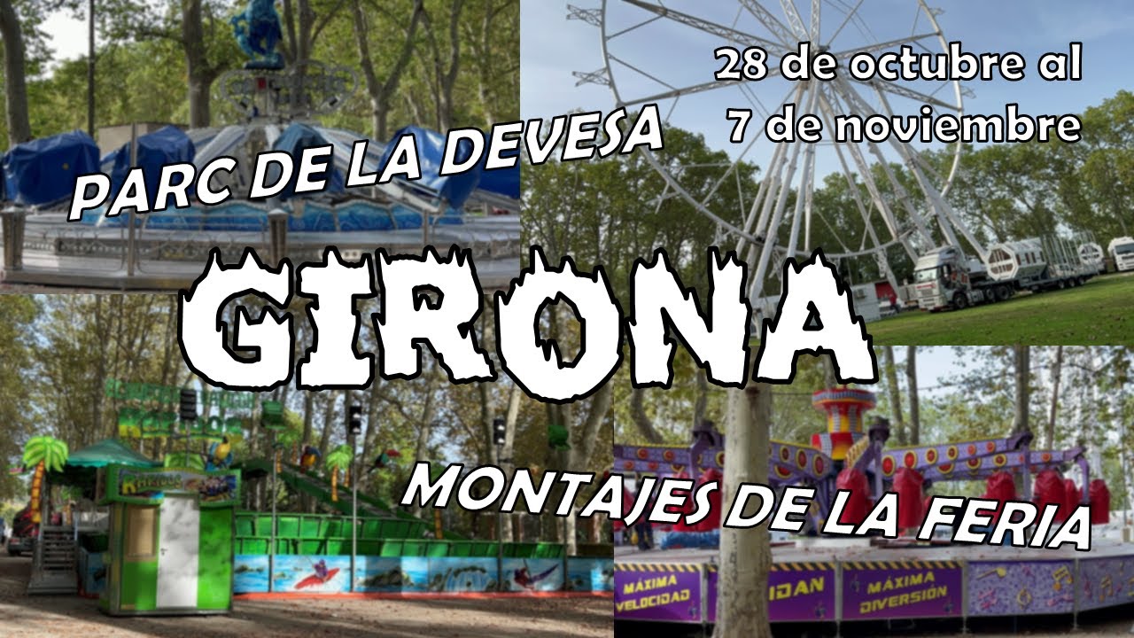 GIRONA se prepara para les FIRES DE SANT NARCÍS - MONTAJES DE LA FERIA DE GIRONA 2022 🎠🌲🎡