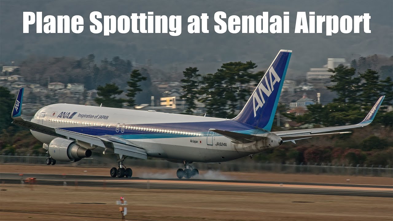仙台空港飛行機離陸着陸映像 B6成田発コロナ隔離チャーター便も飛来！4K UHD Plane Spotting at Sendai Airport 2021 Winter