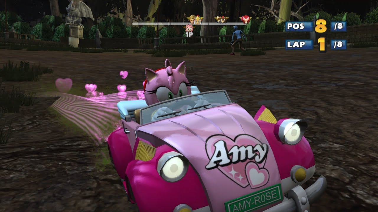 AMY Sewer Scrapes 8 Laps Expert (Request) Sonic & SEGA All Stars Racing. PC 2021!
