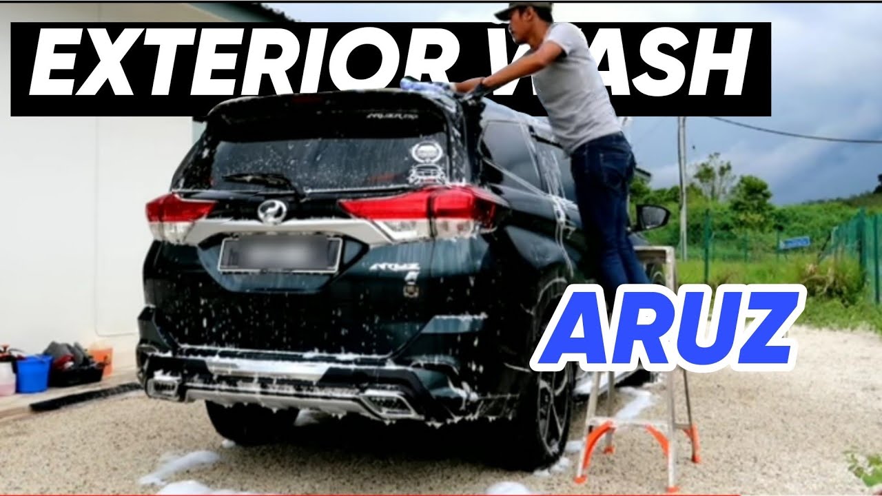 Perodua ARUZ exterior wash