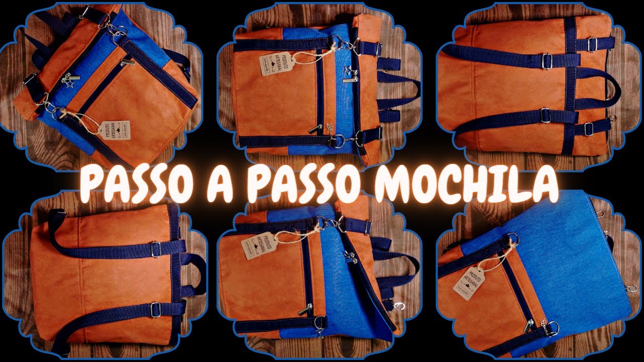Como Fazer Mochila - Passo a Passo / Mochila Rolltop - Tutorial