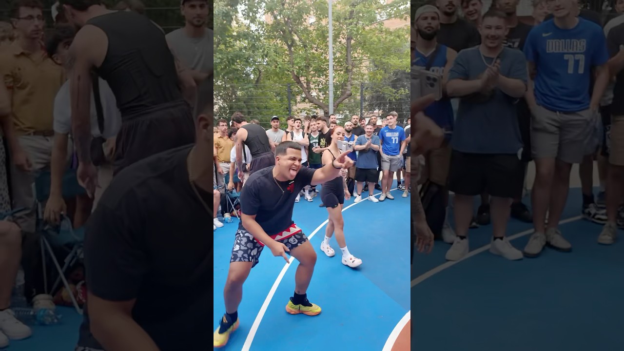 Барселона 1 на 1 против И ХУАН СТАЛА ВРАЖДЕБНОЙ 🫣😡🇪🇸 #уличныйбол #баскетбол