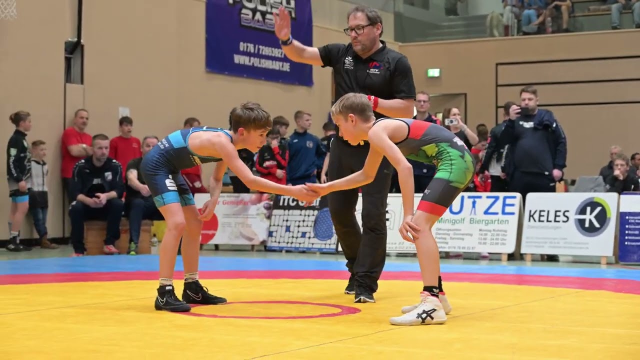 U14 Richter vs Dell`Aquila 38kg. Württ. Meisterschaften 2025 Freistil Ringen/Wrestling