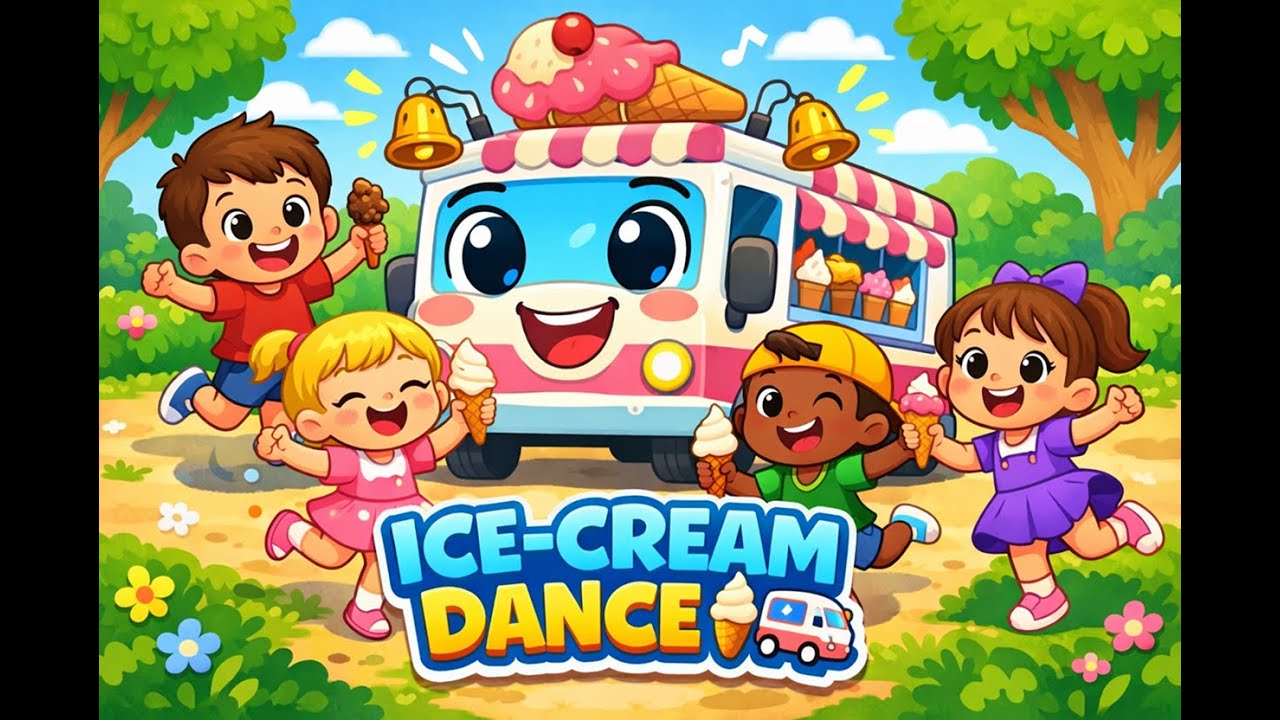 Ice-Cream Truck Song🍦🚚| Fun Kids Song | Sing Along & Dance!