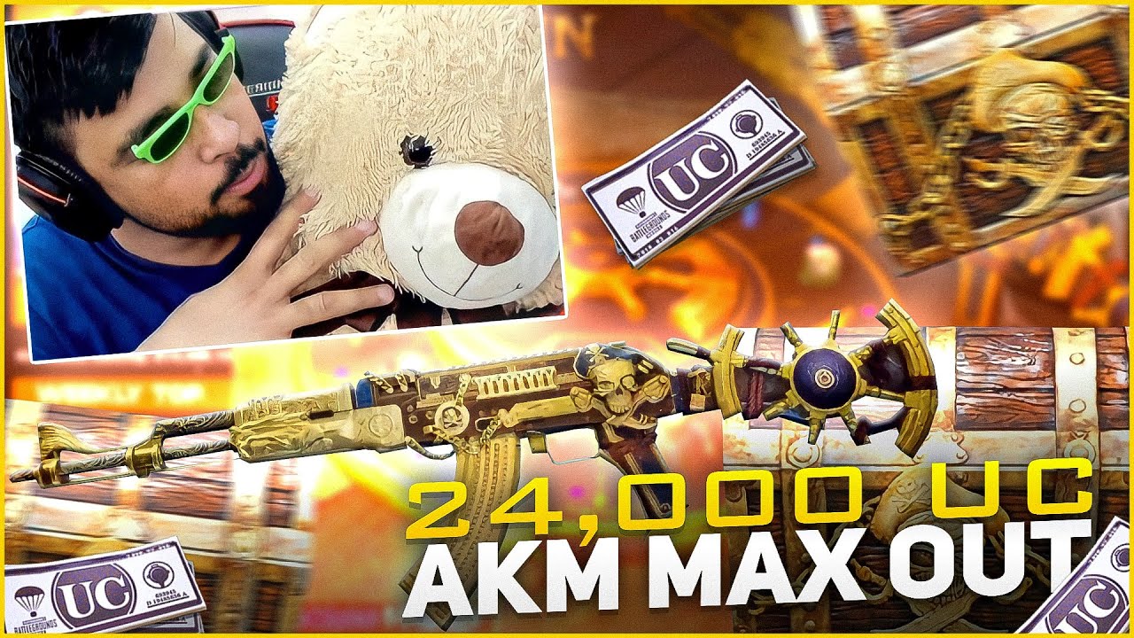 $24,000 UC - MAXING NEW GOLDEN PIRATE AKM - PUBG MOBILE - FM RADIO GAMING