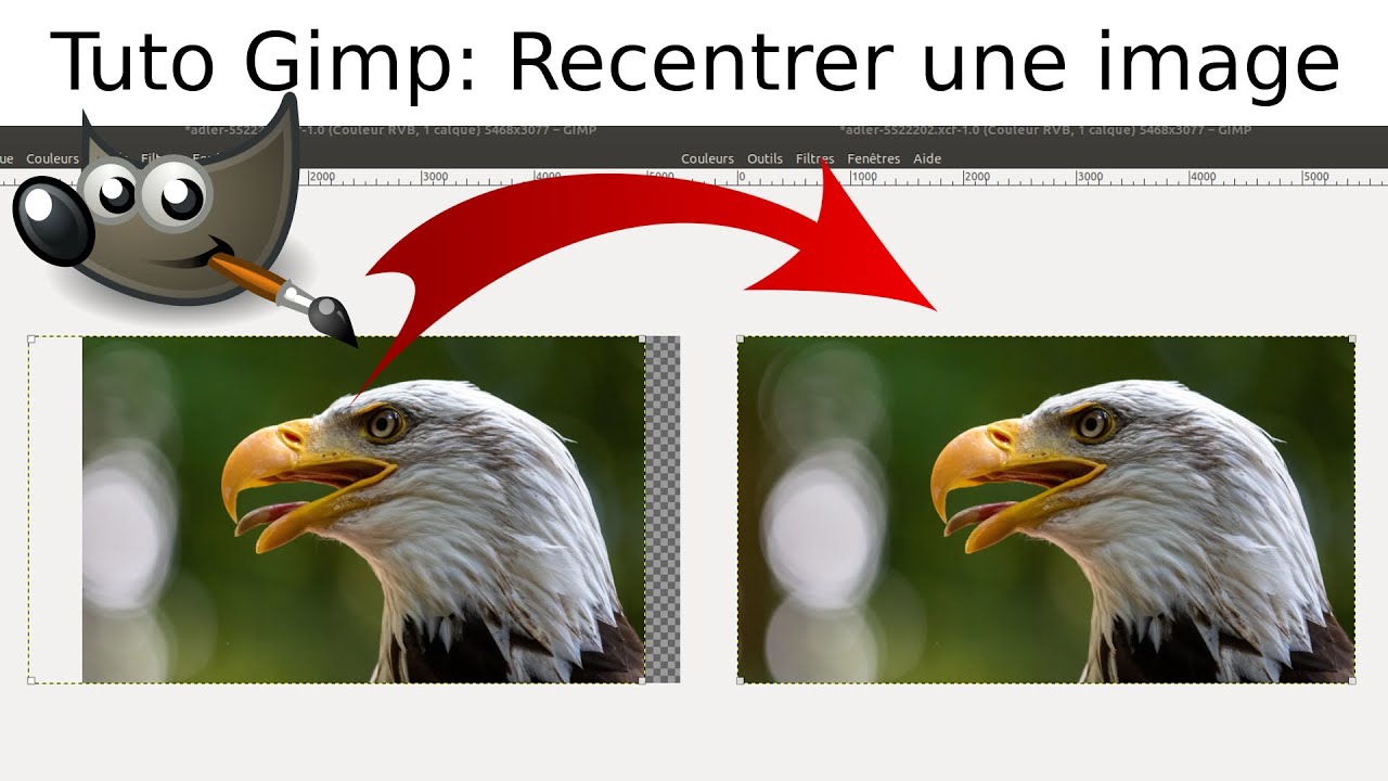 Comment centrer une image calque sous Gimp [Tuto rapide pour recentrer]