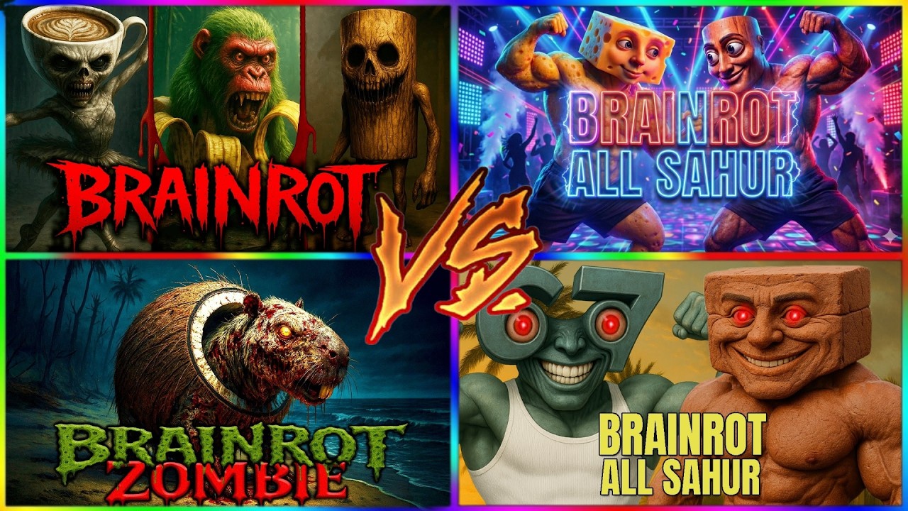 ⚡️ BRAINROT vs ZOMBIES – Total Chaos Unleashed! 🧠🔥