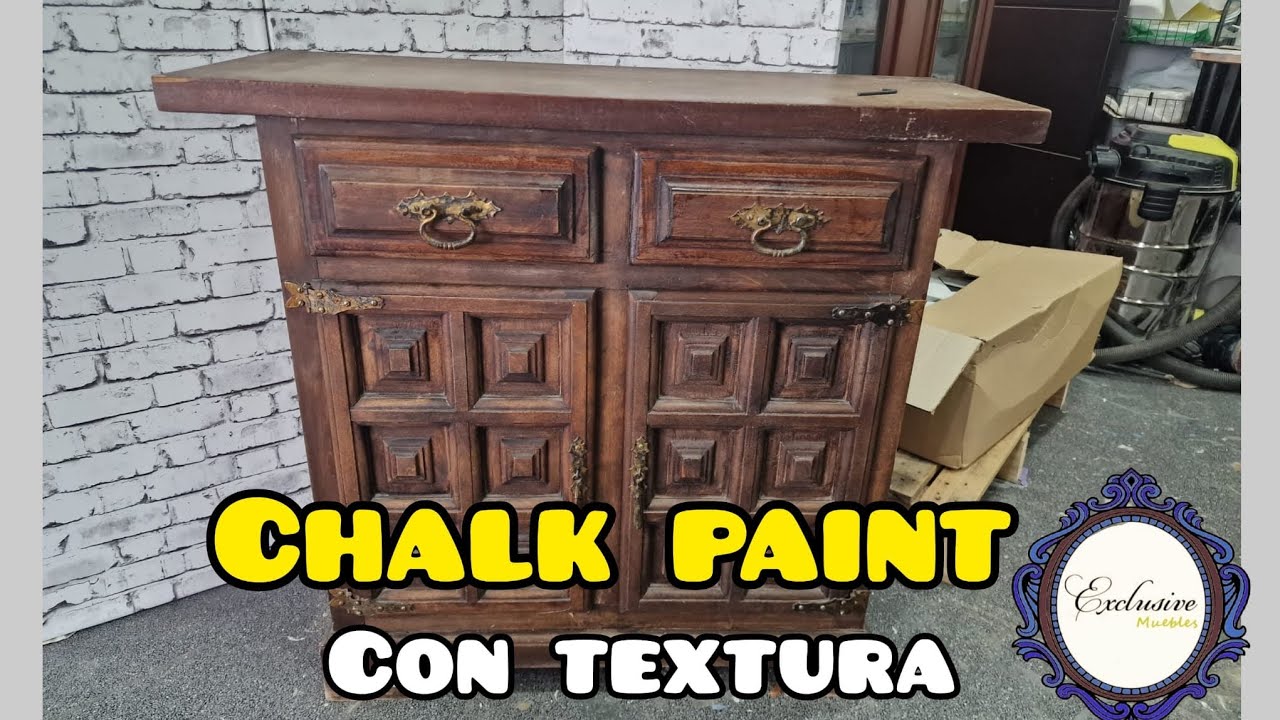 TRANSFORMACIÓN de Mueble CASTELLANO con Chalk Paint y RELIEVE